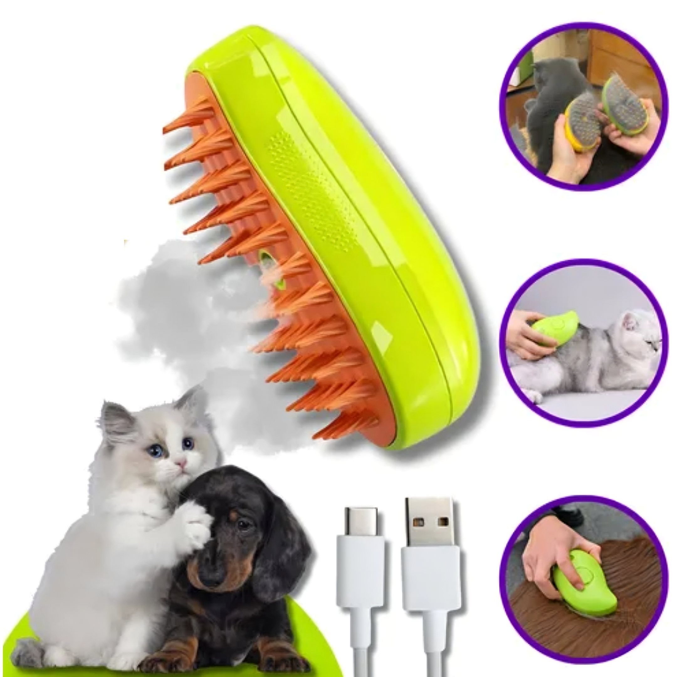 El Cepillo a vapor que elimina el pelo sin tirones y sin estrés 🧡